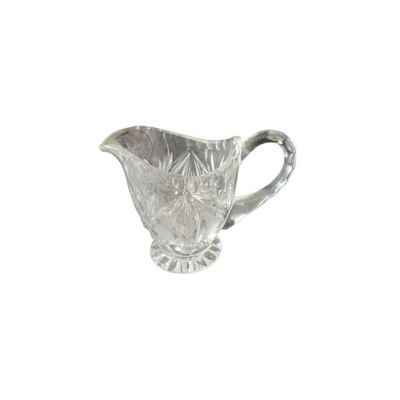 Vintage Crystal Footed Creamer Exquisite Design and Timeless Charm - Picture 1 of 13
